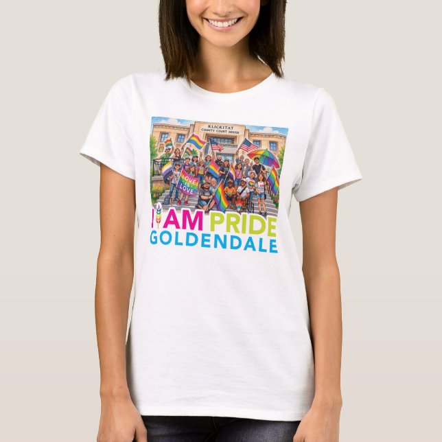 Camiseta Eu sou Orgulho Comunidade das Mulheres  (Frente)