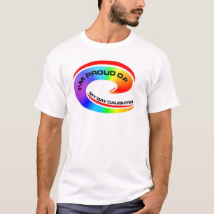 Camiseta Eu sou orgulhoso de minha filha alegre