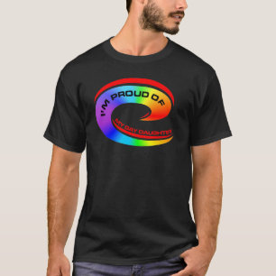 Camiseta Eu sou orgulhoso de minha filha alegre