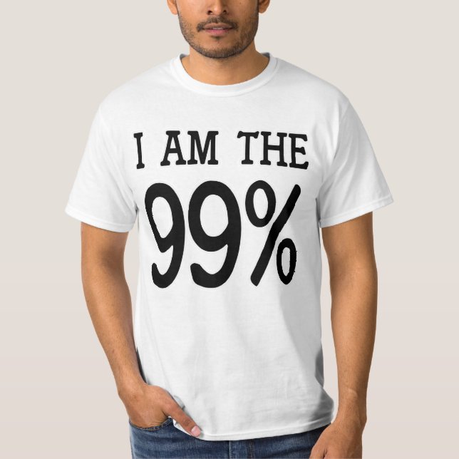 Camiseta Eu sou os 99 por cento (Frente)