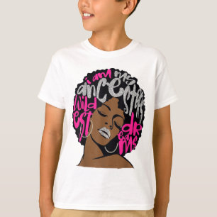 Camiseta Eu Sou Os Meus Ancestrais Sonham Um Bublegum Rosa