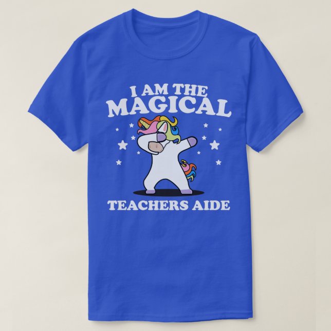 Camiseta Eu Sou Os Professores Mágicos Ao Lado De Dabbing U (Frente do Design)