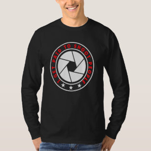 Camiseta Eu sou pago para fotografar pessoas Fotografia Câm