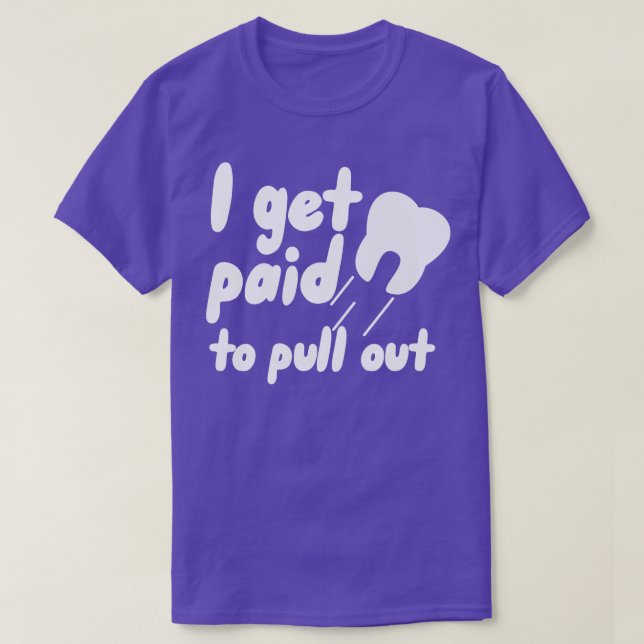 Camiseta Eu sou pago para sair (Frente do Design)