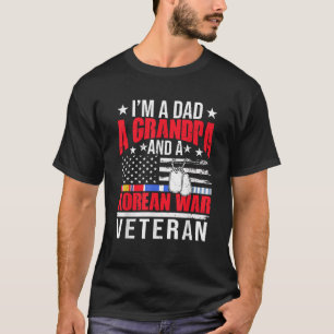 Camiseta Eu sou Pai Vovô Um Veterano da Guerra da Coreia Pa