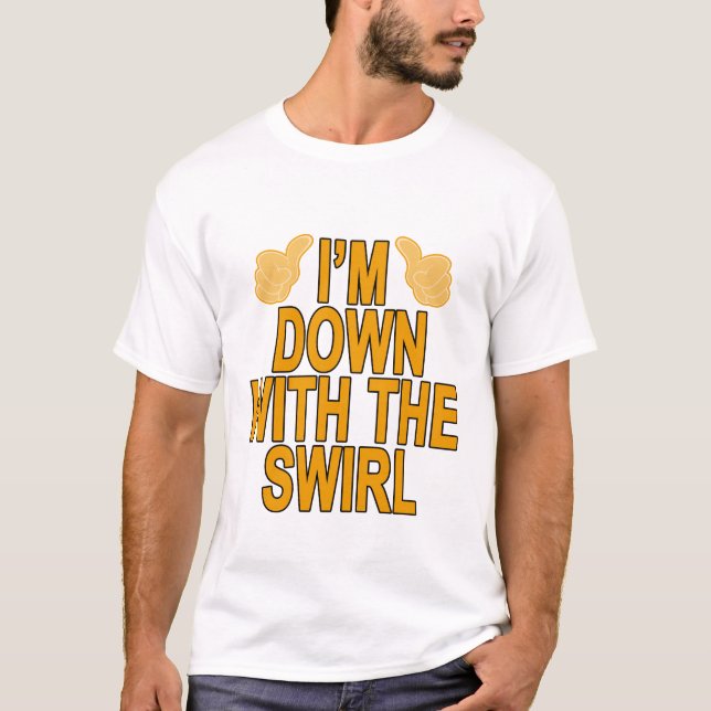 Camiseta Eu sou PARA BAIXO COM O REDEMOINHO T-Shirts.png (Frente)