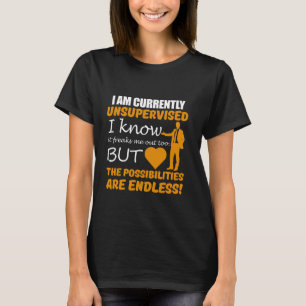 Camiseta Eu Sou Piada De Humor Adulto Sem Supervisão