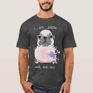 Camiseta Eu Sou Pibble Lave Meu Pibble De Barriga Meme Cach