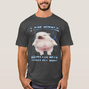 Camiseta Eu Sou Pibble Lave Minha Barriga Cachorro Engraçad