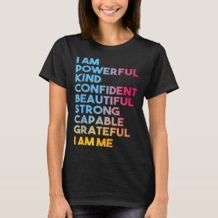Camiseta Eu Sou Poderoso Confiante Belo Capa Forte