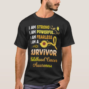 Camiseta Eu sou poderoso e sem medo Eu sou um bebê sobreviv