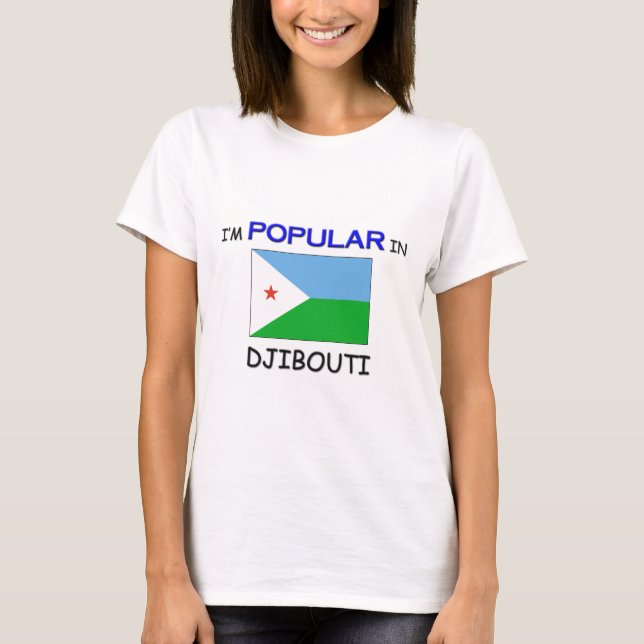 Camiseta Eu sou popular em DJIBOUTI (Frente)