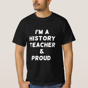 CAMISETA EU SOU PROFESSOR DE HISTÓRIA E ORGULHO