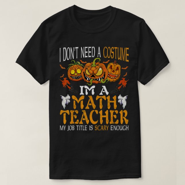 Camiseta Eu Sou Professora De Matemática Meu Cargo É Assust (Frente do Design)