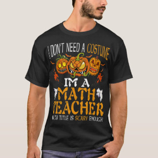 Camiseta Eu Sou Professora De Matemática Meu Cargo É Assust