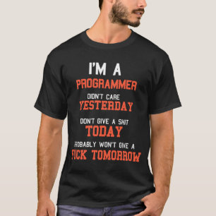 Camiseta Eu sou programador desenvolvedor de software sarcá
