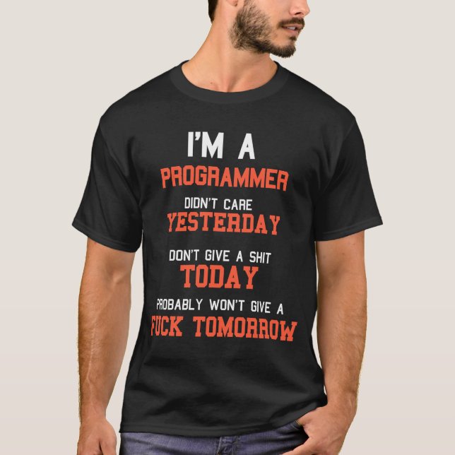 Camiseta Eu sou programador desenvolvedor de software sarcá (Frente)