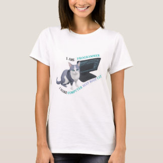 Camiseta Eu sou programador, eu faço um bipe de computador,