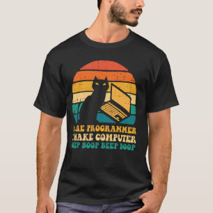 Camiseta Eu Sou Programador Faço Computador Bip Bop Mulhere