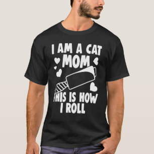 Camiseta Eu Sou Proprietário De Gatos É Assim Que Eu Rolo P