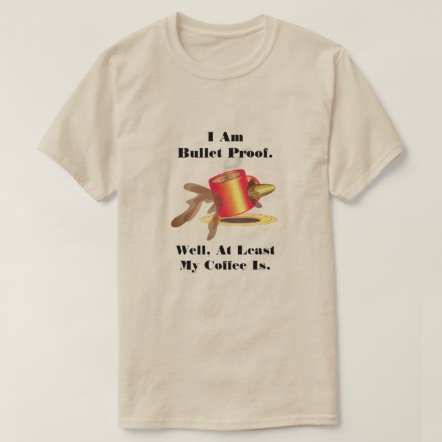 Camiseta Eu sou prova da bala (Frente do Design)