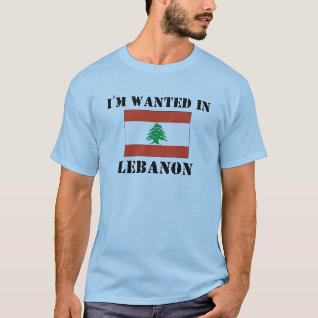 Camiseta Eu sou querido em Líbano (Frente)