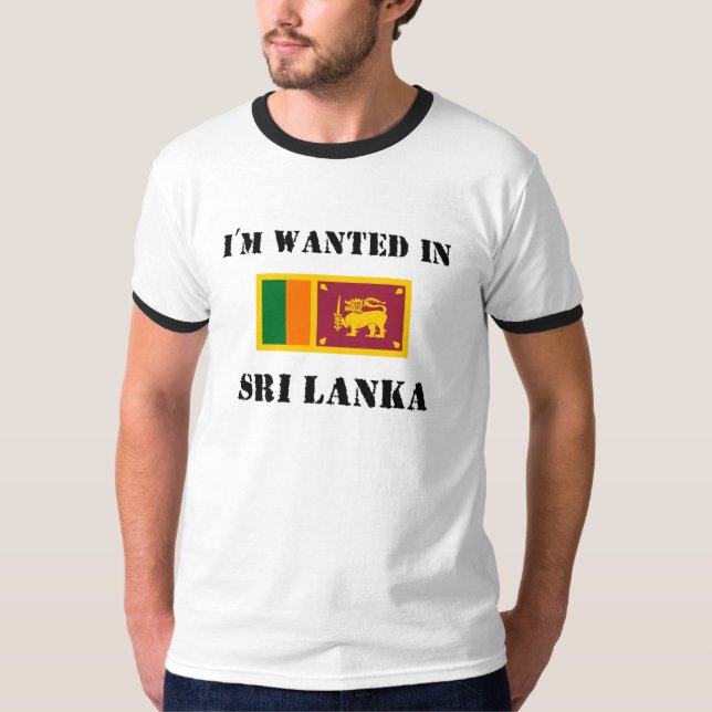 Camiseta Eu sou querido em Sri Lanka (Frente)