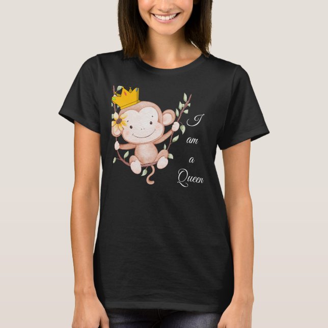 Camiseta Eu Sou Rainha – Elegante (Frente)