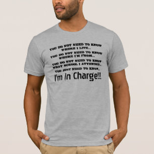 Camiseta Eu sou responsável