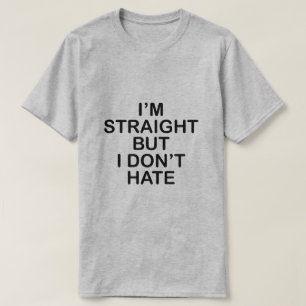Camiseta Eu sou RETO MAS EU NÃO DEIO. ALIADO DE LGBT