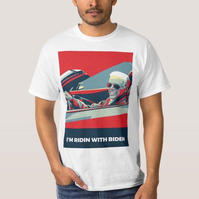 CAMISETA EU SOU RIDIN COM O BIDEN (Frente)