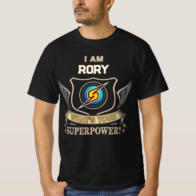 Camiseta Eu Sou RORY Qual É Seu Superpoder (Frente)