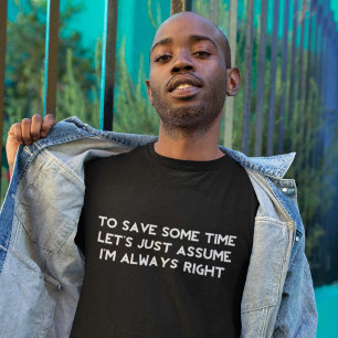 Camiseta Eu sou sempre direito