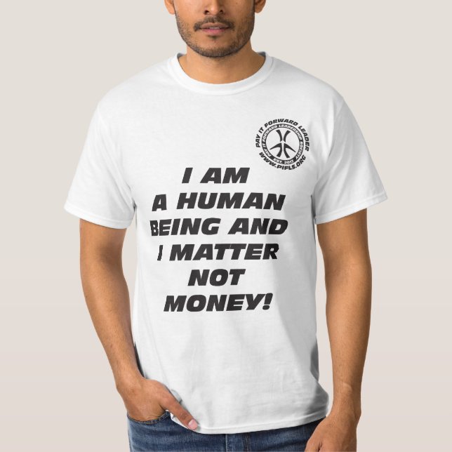 Camiseta Eu sou ser do ser humano e eu importo não (Frente)