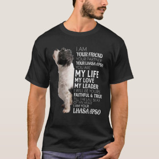Camiseta Eu Sou Seu Amigo Seu Parceiro Seu Cachorro Lhasa A