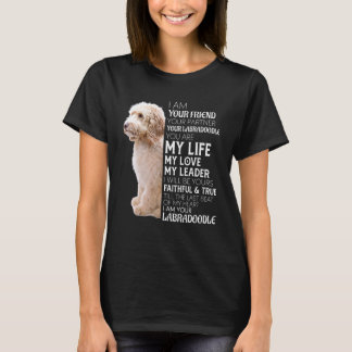 Camiseta Eu Sou Seu Amigo Seu Parceiro Seu Cão Labradoodle