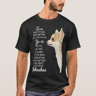 Camiseta Eu Sou Seu Amigo Seu Parceiro Seu Chihuahua