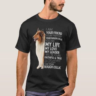 Camiseta Eu Sou Seu Amigo Seu Parceiro Seu Collie Duro