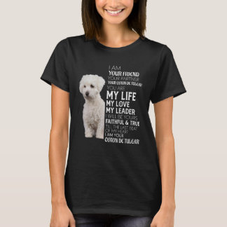 Camiseta Eu Sou Seu Amigo Seu Parceiro Seu Coton De Tulear