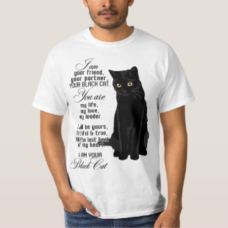 Camiseta Eu Sou Seu Amigo Seu Parceiro Seu Gato Negro Você 