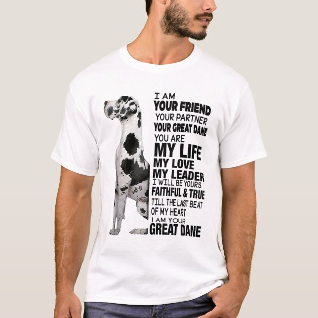 Camiseta Eu Sou Seu Amigo Seu Parceiro Seu Grande Dane (Frente)