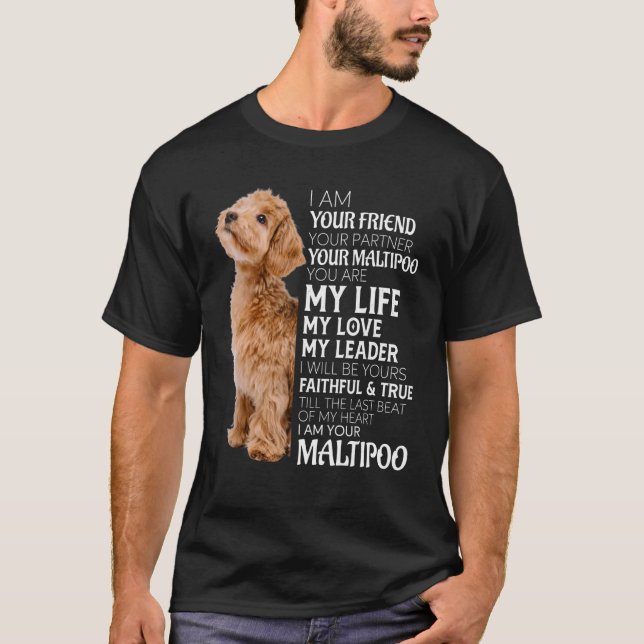 Camiseta Eu Sou Seu Amigo Seu Parceiro Seu Pai De Cachorro  (Frente)
