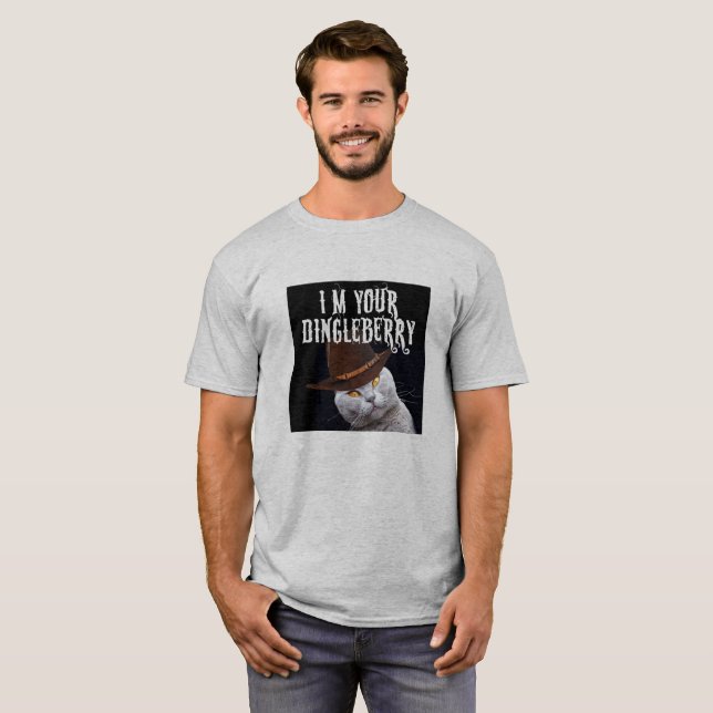 Camiseta Eu sou seu Dingleberry sem a arma (a escola (Frente Completa)
