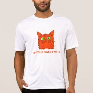Camiseta Eu Sou Seu Gatinho Fofo - Gato Vermelho pela artis