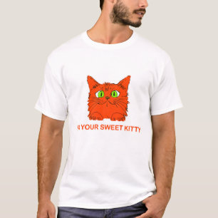 Camiseta Eu Sou Seu Gatinho Fofo - Gato Vermelho pela artis