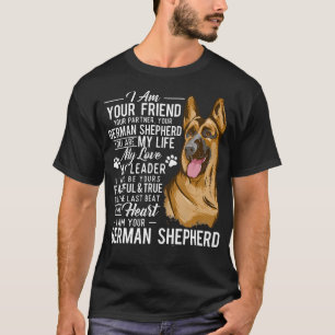 Camiseta Eu Sou Seu German shepherd