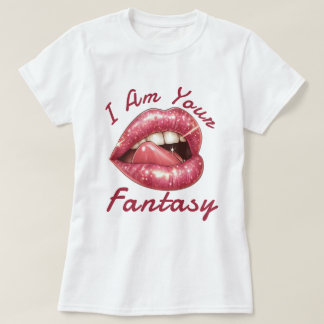 Camiseta Eu Sou Seu Lip Sexy Fantasia