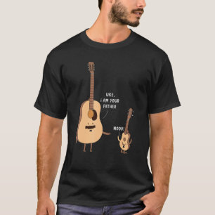 Camiseta Eu Sou Seu Pai Engraçado Ukulele Guitar Música