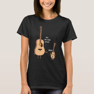 Camiseta Eu Sou Seu Pai Engraçado Ukulele Guitar Música