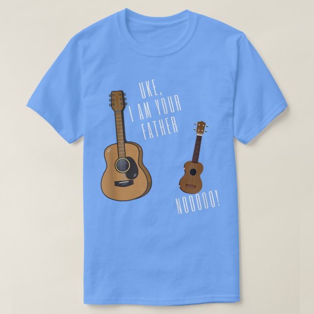 Camiseta Eu Sou Seu Pai Engraçado Ukulele Guitarra 2978 (Frente do Design)